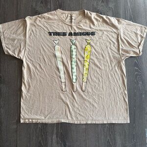 Return To Sender 'Thee Amigos' Graphic T-Shirt XXXL Super Soft Tan/Beige